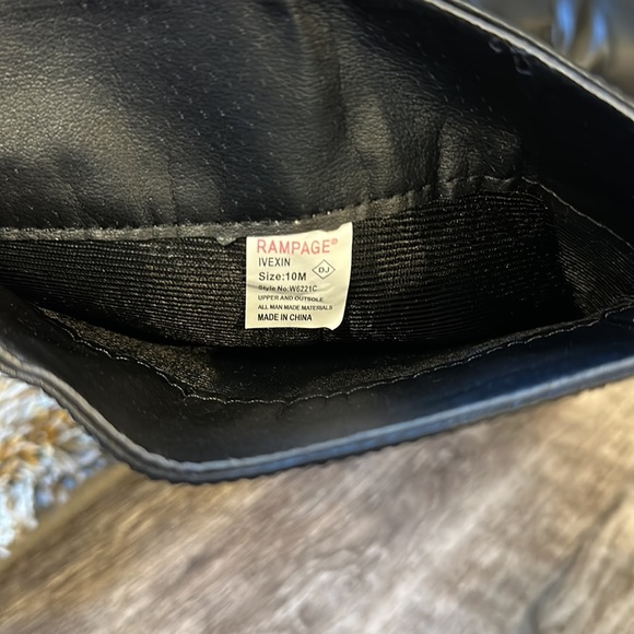 Rampage Ivexin Black Boots Size 10M - Picture 8 of 13